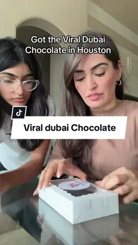 Okay - i get the hype! Got our chocolate from @Coco Melt Box in Houston! Check them out - you wont regret it!! #familytime #momdaughter #brownfamily #viraldubaichocolate #dubaichocolate #houston #eatwithme #eatingasmr 