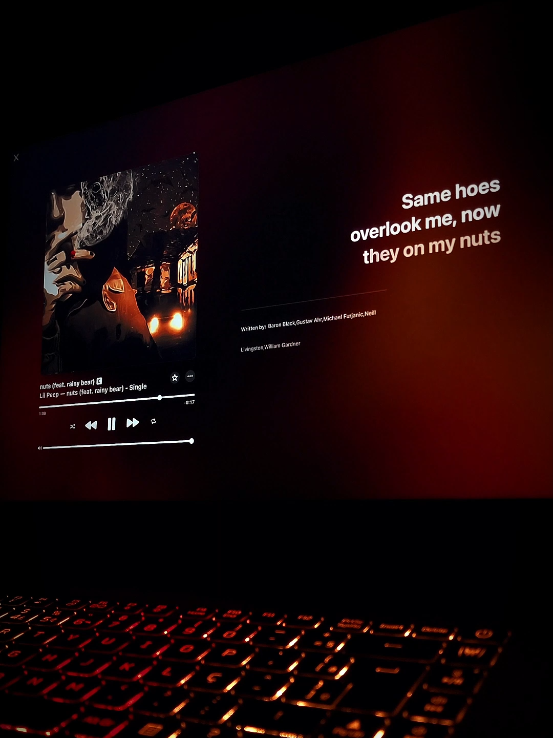 nuts - lil peep #fyp #music #lyrics #lilpeep