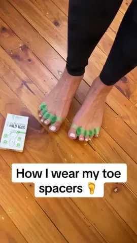 Rememberrrr this is just ONE strategy. You also need to work on actively strengthening your feet too 🦶💪 Head to the shop link in our bio to get yourself a pair of TFC Wild Toes to start improving your toe splay!  Repost: @Tahlia Wall  #thefootcollective #toespacers #barefoot #barefootshoes #foothealth #fyp #toes 