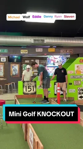 Mini Golf but the worst score gets ELIMINATED…🤯👀⛳️@Danny Sanicki @Twin Tour Golf @Eddie Benson 