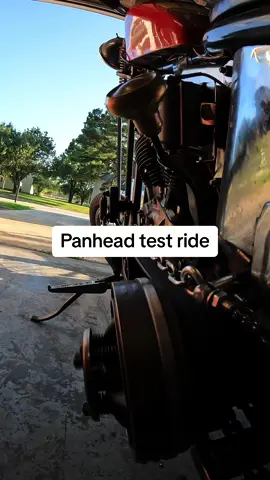 Panhead chopper test ride.  #motorcycle #bikelife #bike #harleydavidson #fyp #chopperlife #foryou #choppershit #panheadchopper #shovelheadchopper #biketok #motorcyclesoftiktok #panhead #biker #builtnotbought 