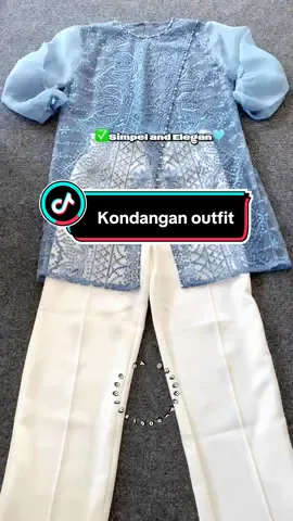 Ackhhh so beautiful🩵 #kondanganoutfit #outfitkondangansimple #outfitideas #outfitinspo #bajukondangan 