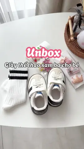 Unbox giầy thể thao sam ba cho bé #unbox #unboxing #metaotao🍎 #dochobe #giaychobe #samba #tiktok #fyp 