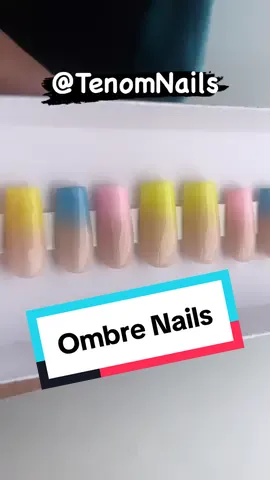 💅🏽 Ombre Press On Nails. #foryou #foryoupage #pressonnails #nails 