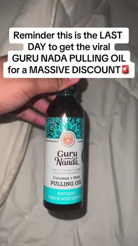 Grab the guru nada pulling oil before they run out of stock again  #gurunada #pullingoil #oralhealth #health #ttshop @Puneet Nanda bridge the gap 