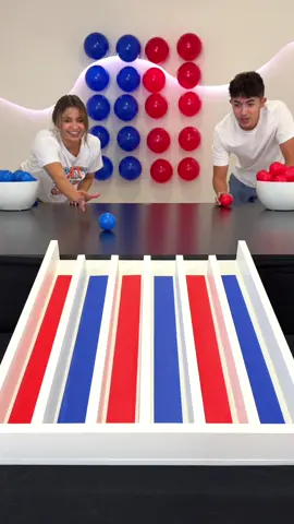 Color Match Balloon Pop Race! Brother vs Sister!! 😲🇺🇸 #4thofjuly #family #game #competition