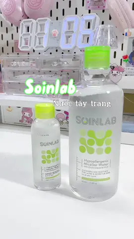 Nước tẩy trang xài ưng lắm mà hạt 🌰 #unboxing #soinlab #nuoctaytrang #taytranggiare 