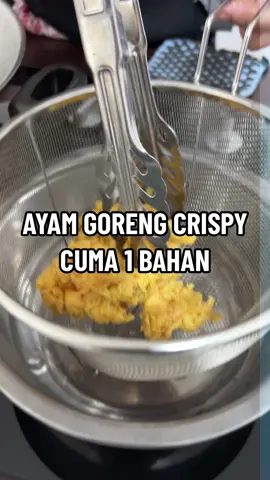 Resep Ayam Goreng crispy cuma 1 bahan dengan Tepung bumbu serba guna Jempol Cap Si Buyung yang ada Pak Taninya #fyp #tepungjempolsibuyung #fypシ #tepungserbaguna 