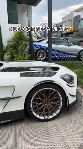 Nuevos rines a mi amg gts😍