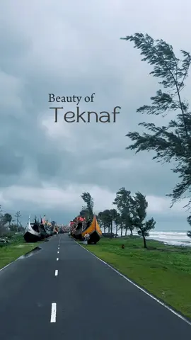 Dark side of cox-teknaf marine drive road 🤍💨 #foryou #foryoupage #fypシ #rain #coxbazar #ocean 