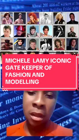 MICHELE  LAMY ICONIC GATE KEEPER OF FASHION AND MODELLING #michelelamy #fashion #model #beauty #beautiful #wear #kanyewest #celebrities #asaprocky #migos #fashionworld #icon 