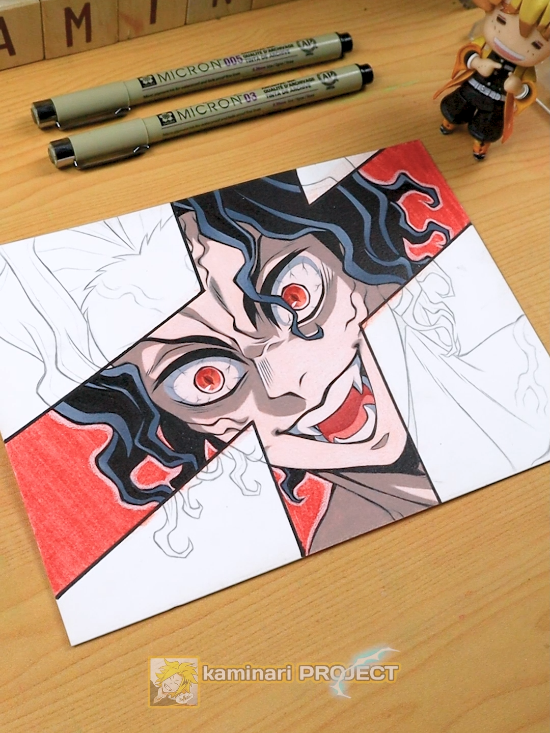 Drawing Kibutsuji Muzan 😈 DEMON SLAYER / 鬼滅の刃 || Stained Art 🎨 #fyp #anime #art #drawing #muzanjackson #muzan #kibutsujimuzan #demonslayer #kimetsunoyaiba
