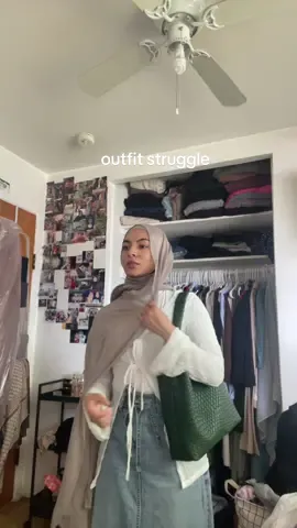 this is why im always late & why my room is always a mess #hijabitiktok #fyparab #modestfashion #HijabFashion #summeroutfit 