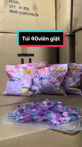 Túi 40 viên giặt quần áo lưu hương 72h #viengiat5in1 #viengiatquanao 