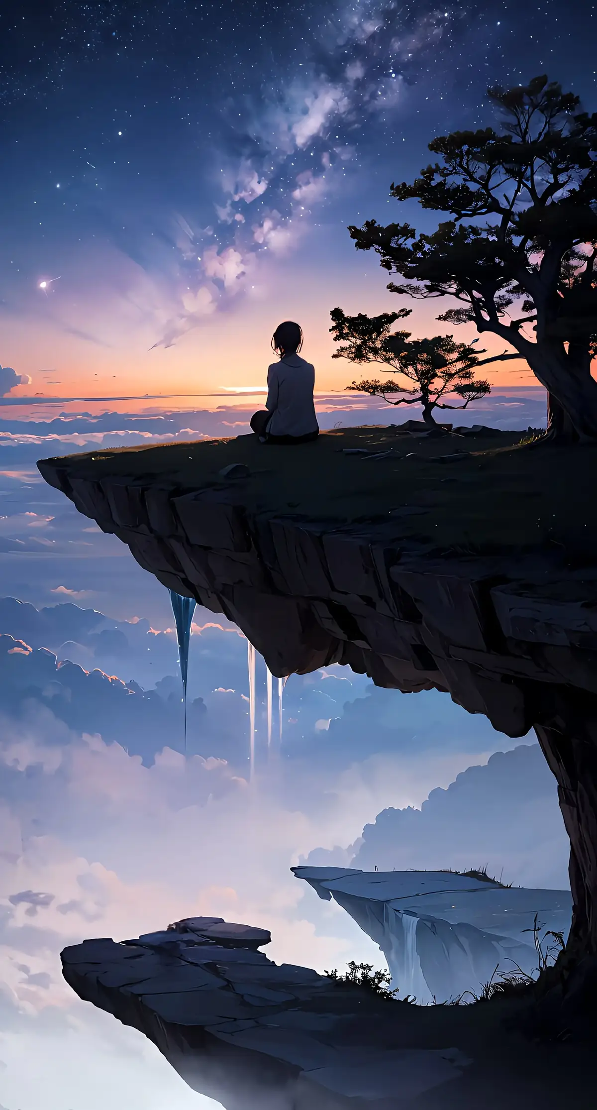 AI #nature #universe #sky #sakura #stars #lake #city #zbcxya 