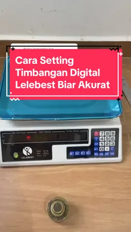 Membalas @Iyo cara Setting agar Timbangan Digital Pas (Timbangan Buah Digital 40kg Dobel Display Merk Lelebest) #timbangan 