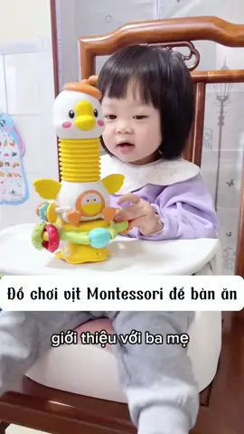 đồ chơi vịt montessrori giúp bé ăn dặm ngoan hơn #mecommon #xuhuongtiktok #tresosinh #mebe #dochoimontesorri #dochoiandam 