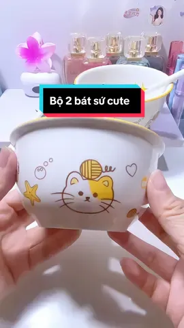 Giá chỉ 2 cốc🧋mà xinh xỉu nha mấy bồ ơi✨#bobatcute #batancom #batancomdethuong #giadungtienich #bochenbat #xuhuong 