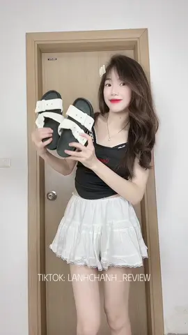 Dép đi biển ✨ #depdibien #depnu #xuhuong #lanhchanhreview #sandal #depsandal 