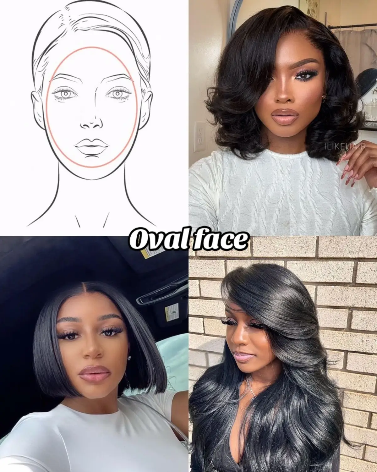 Face shapes and their suitable haircut #faceshape #faceshapehairstyle #roundface #ovalface #squareface #oblongface #diamondface #haircuts #blackgirls #fypシ゚viral #fyppppppppppppppppppppppp 