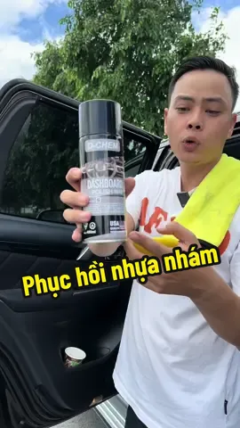Phục hồi nhựa nhám cho xe như mới #anhthereview #kocnet #phukienoto #phuchoinhuanham #dchem 