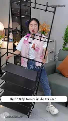 Kệ để giày dép treo mũ 4 tầng