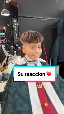 Asi fue su reaccion ❤️ #kids #hair #cute #chile #reaccion 