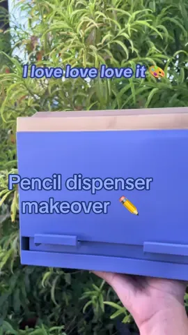 Robot WHO? 🙂‍↔️🙂‍↔️  I know I said pink, but periwinkle was just too pretty to pass up. 🥰  #targetfinds #makeover #pencildispenser #classroomideas #teachersoftiktok 