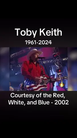 In observance of the 4th of July, here is Toby Keith as he performs Courtesy of the Red, White, and Blue in 2002.#fyp #tobykeith #4thofjuly #livemusic #throwback #realcountry 