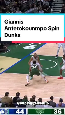 Giannis Antetokounmpo Spin Dunks  #giannisantetokounmpo #nbaedits #basketballtiktok #posterdunk #spinmove 