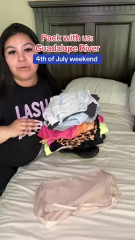Pack with me for my family’s annual 4th of July trip 🤍💙❤️ #fourthofjuly #WeekendVibes #weekendtrip #Summer #texas #texasvacation #guadaluperiver #familyvacation #CapCut #packing #packwithme 