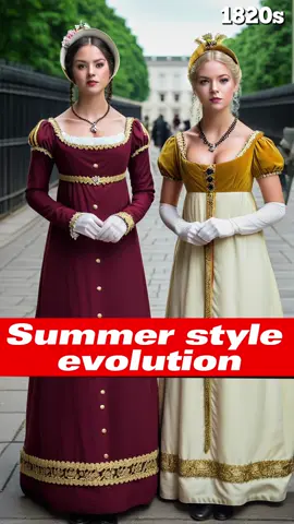 Summer Style Evolution  #style #womenfashion #summerstyle #casualstyle #styleevolution #fashionhistory #timetravel 