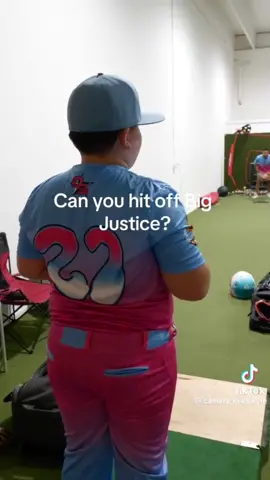 We give that pitch a BOOM, Big Justice… #baseball @A.J. & Big Justice 🎥: @CameraManKyle 