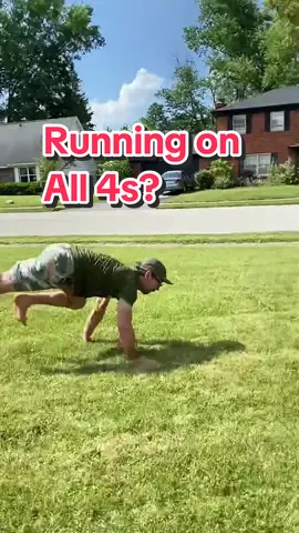 I still walk on all 4s every day for strength and conditioning, but should I get back to developing this running skill? #gogetsomexp #strength #movement #mobility #grip #forearm #forearms #wristpain #hands #shoulders #challenge #crawling #training #yoga #handstand #all4s #allfours 