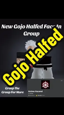 Gojo Halfed Face #roblox#viral#fyp#ugcgroup#anime#gojo#jjk#animecosplayer#robloxcosplayer