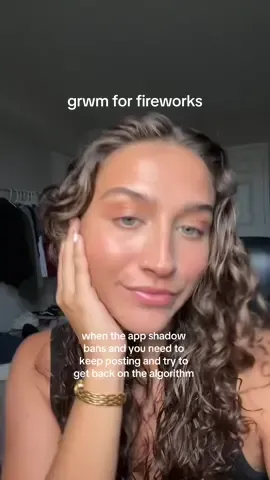 going to watch the DC fireworks unless it continues raining #4thofjuly #makeup #letsdomymakeup #grwmaesthetic #creatorsearchinsights 