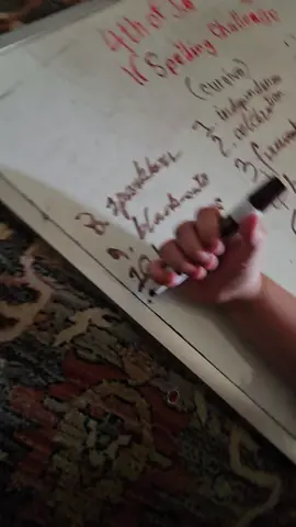7even year old doing a #4thofjuly spelling challenge #hyperlexia #autismacceptance 