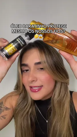 TO PASSADA 😱 kkkkk me surpreendi no final 😱😱😱😱 #oleobaratinho #oleoelseve #oleotresemme #protecaotermica #dicasprodutos 
