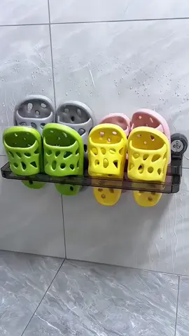 #suction cup slipper rack#Hindi na kailangang mag-punch hole#rack ng tsinelas#Double layer na slipper rack#Praktikal at madaling gamitin