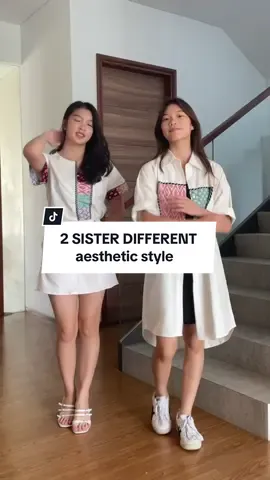 Sisters in completely different aesthetics, kalo kalian lebih suka yg mana naylovers? 👯‍♀️🤍 #outfitinspo #Belilokal #Belilokaltiktok #FashionGoals #TikTokTrend #fashioncewek #fashionstyle #fashiontiktok #fashionindonesia