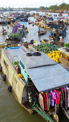 Chợ nổi Cái Răng 💐🍉🍍🥑 #amazingvietnam #chonoicairang #cantho #xuhuong