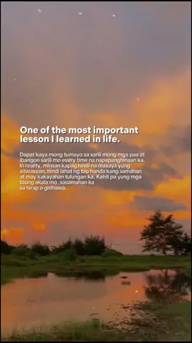 One of the most important lesson I learned in life. Dapat kaya mong tumayo sa sarili mong mga paa at ibangon sarili mo every time na napapanghinaan ka. In reality, minsan kapag hindi na masaya yung sitwasyon, hindi lahat ng tao handa kang samahan at may kakayahan tulungan ka. Kahit pa yung mga taong akala mo, sasamahan ka sa hirap o ginhawa. #CapCut #reminder #motivation #advice #faderangadods #foryoupage #zyxcba #tiktok #foryou #fypシ #fyp 