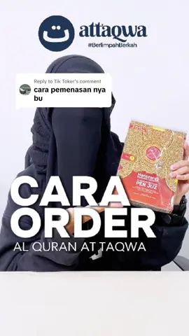 Replying to @Tik Toker gini nih cara ordernya, yuk buruan lagi promo dan gratis ongkir juga loh #Promoguncang77 #quranterjemahan #quranperjuz #promoguncang77 #khatamquran 