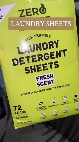 #ZeroTrace #AllNaturalLaundryDetergent #laundrySheets #EcoFriendly #LaundrySoapSheets  #TravelLaundryDetergent with #FreshScent (72 #summerstyle #dealsforyoudays #dealsfordays  Loads 36 Sheets) #Fragrance #Household Sold by #ZeroTrace @Zero Trace 