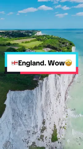 Save📍White Cliffs of Dover: Flying a drone on a sunny day over these iconic cliffs and green valleys. Enjoy! 📸  #WhiteCliffsOfDover #England #DronePhotography #TravelEngland #CliffViews #GreenValleys #SunnyDay #UKScenery #AdventureAwaits #ScenicViews #NatureLovers