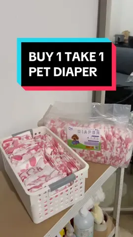 pinakamurang pet diaper from QTI 🐶 laking tipid para sa mga fur parents 🤍 #dogsoftiktok #petdiaper #dogdiaper #buy1take1diaper #disposablediapers #fyp 