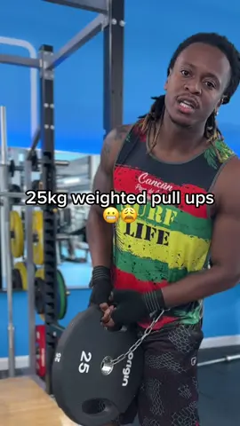 My PB of 25kg weighted pull ups for 10 reps