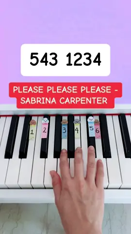 Please Please Please - Sabrina Carpenter (Part 1) (Piano Tutorial) #easypiano #pianotutorial #pianobeginner #pleasepleaseplease #summypiano 