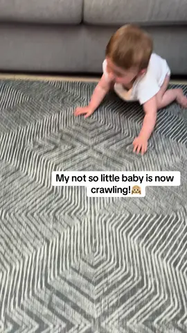 And we have a crawler! Ronnie is 9 months old & has been stuck on all fours rocking back & forth for at least 6 weeks if not longer! Then he started to raise one hand but no leg movement ive been waiting & waiting and moving toys a little further away to get him crawling & hes finally got those little legs moving! So proud ❤️ Now the fun begins! 😂