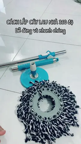 Cách lắp cây lau nhà 360 độ dễ dàng và nhanh chóng ##caylaunhathongminh #choilaunha #360 #caylau360 #bolaunha #bolaunha360 #bolaunhathongminh #huygiadung50 #dogiadung #hot #xuhuong 